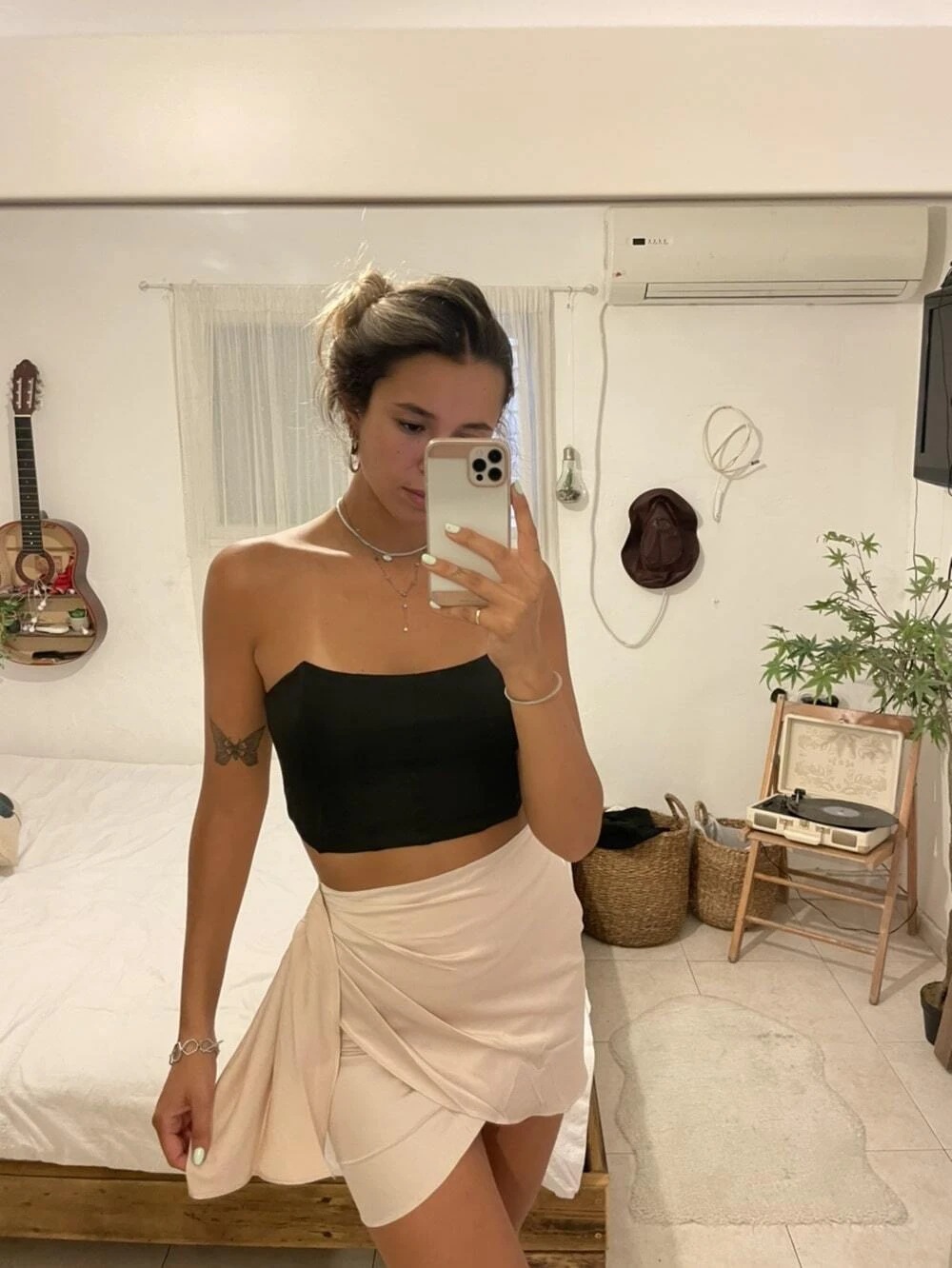 Ootddress Satin Irregular Sexy Skirt Women Summer New High Waist A-line Fold Elegant Skirt Short Ladies Fashion Streetwears Y2k 2025
