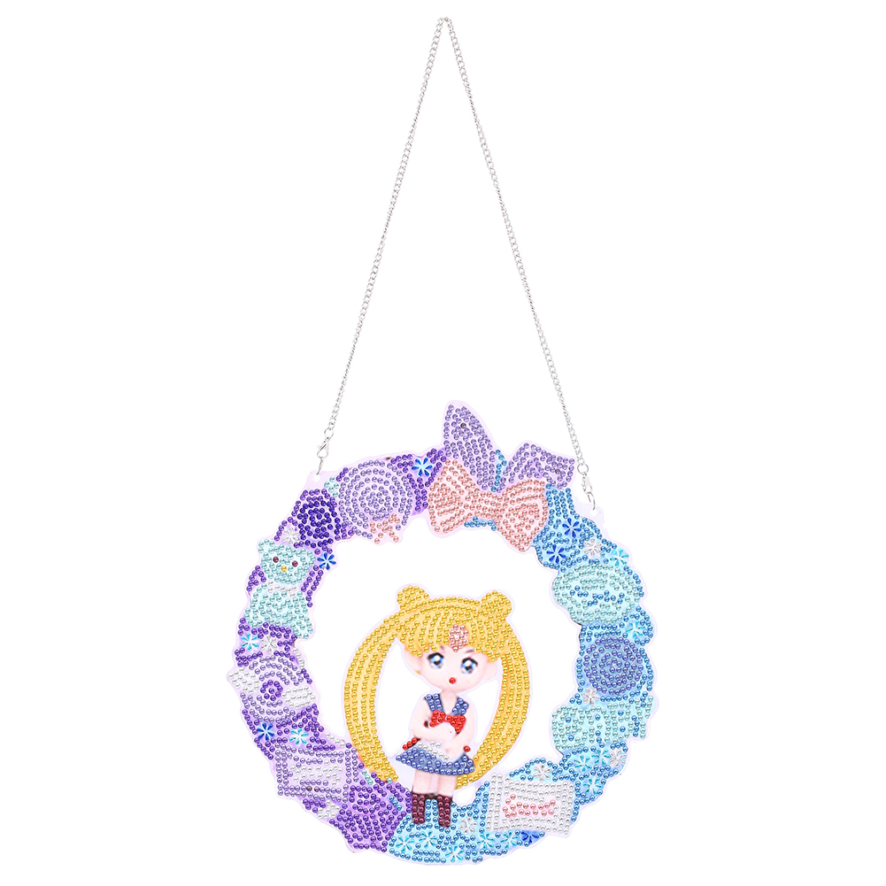 

Anime Cartoon Sailor Moon Wreath - 5D DIY Craft Pendant - 23*23CM, 501 Original