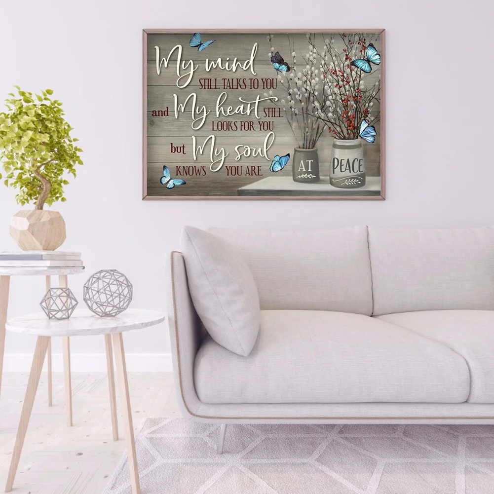 Diamond Painting - Full Round Drill - Flower Saying(50*40cm)