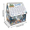 DIY Diamond Painting Special Shape Desktop Cabin Calendar Organizer Box Kit(Owl)