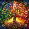 (Multi-Style) Life Tree-14CT Stamped Cross Stitch 40*40cm/15.75*15.75in