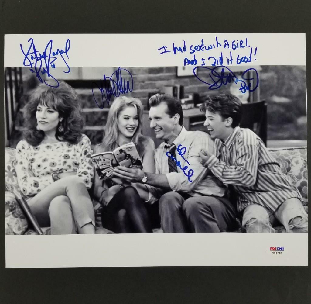 Married With Children Cast signed 10x13 Photo Poster painting Inscription O'Neill Sagal (A)~ PSA