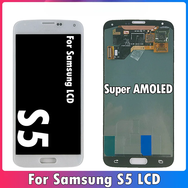 5.1'' Super AMOLED LCD  Samsung S5 LCD Display G900 G900F G900M G900H G900V SM-G900F Touch Screen Digitizer AssemblySM-LCD