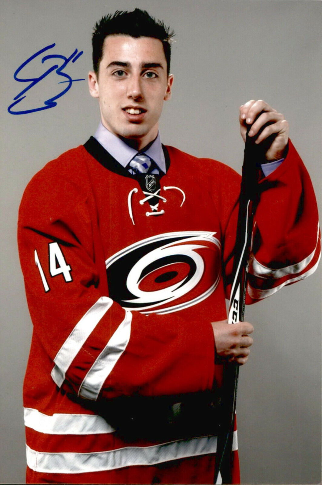 Clark Bishop SIGNED autographed 4x6 Photo Poster painting CAROLINA HURRICANES #2