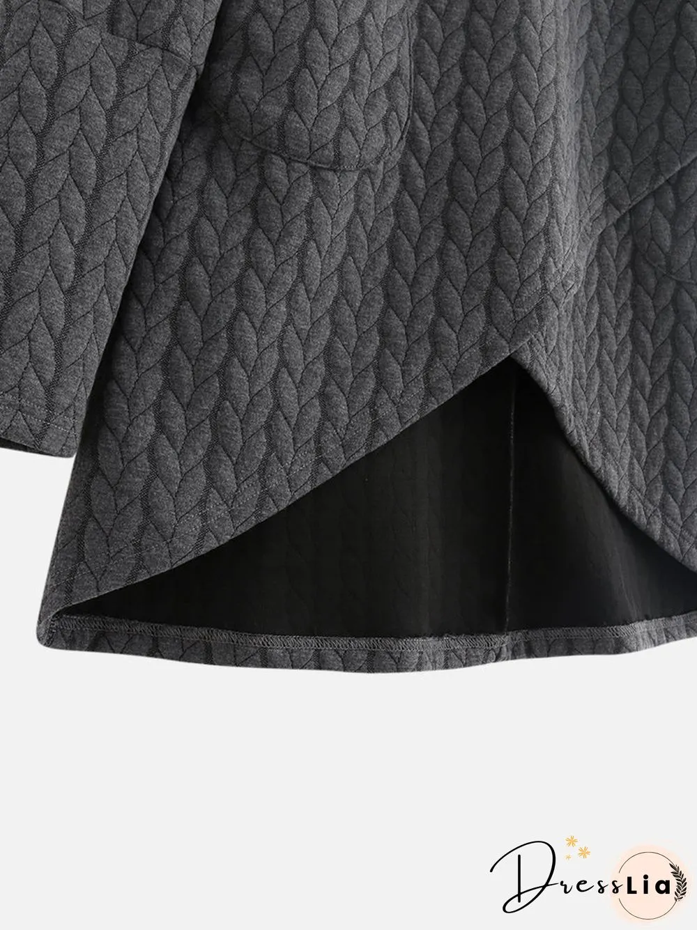 Women Casual Asymmetrical Hem Long Sleeve Hoodies