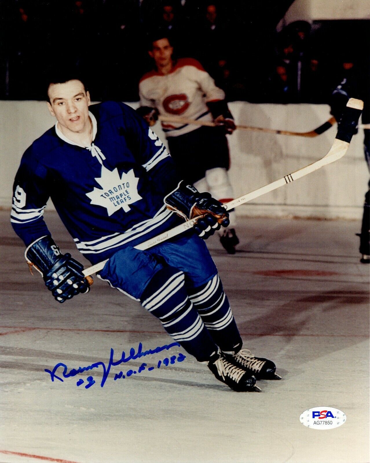 Norm Ullman autographed signed inscribed 8x10 Photo Poster painting NHL Toronto Maple Leaf PSA