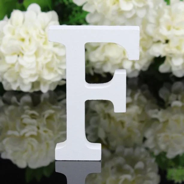 8CM White Wooden Letters Alphabet For Wedding Birthday Party Home Decor DIY Wall Door Decoration Personalised Name Design Letter