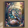 Diamond Painting -5D Full Round Drill Glass & Owl