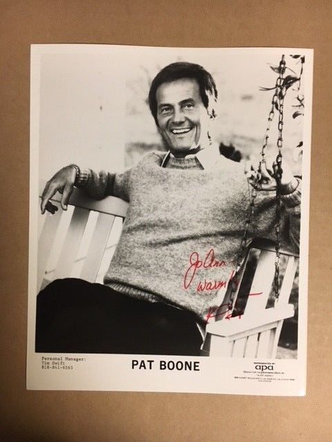 Pat Boone Autographed 8x10 Photo Poster painting with Auction House COA