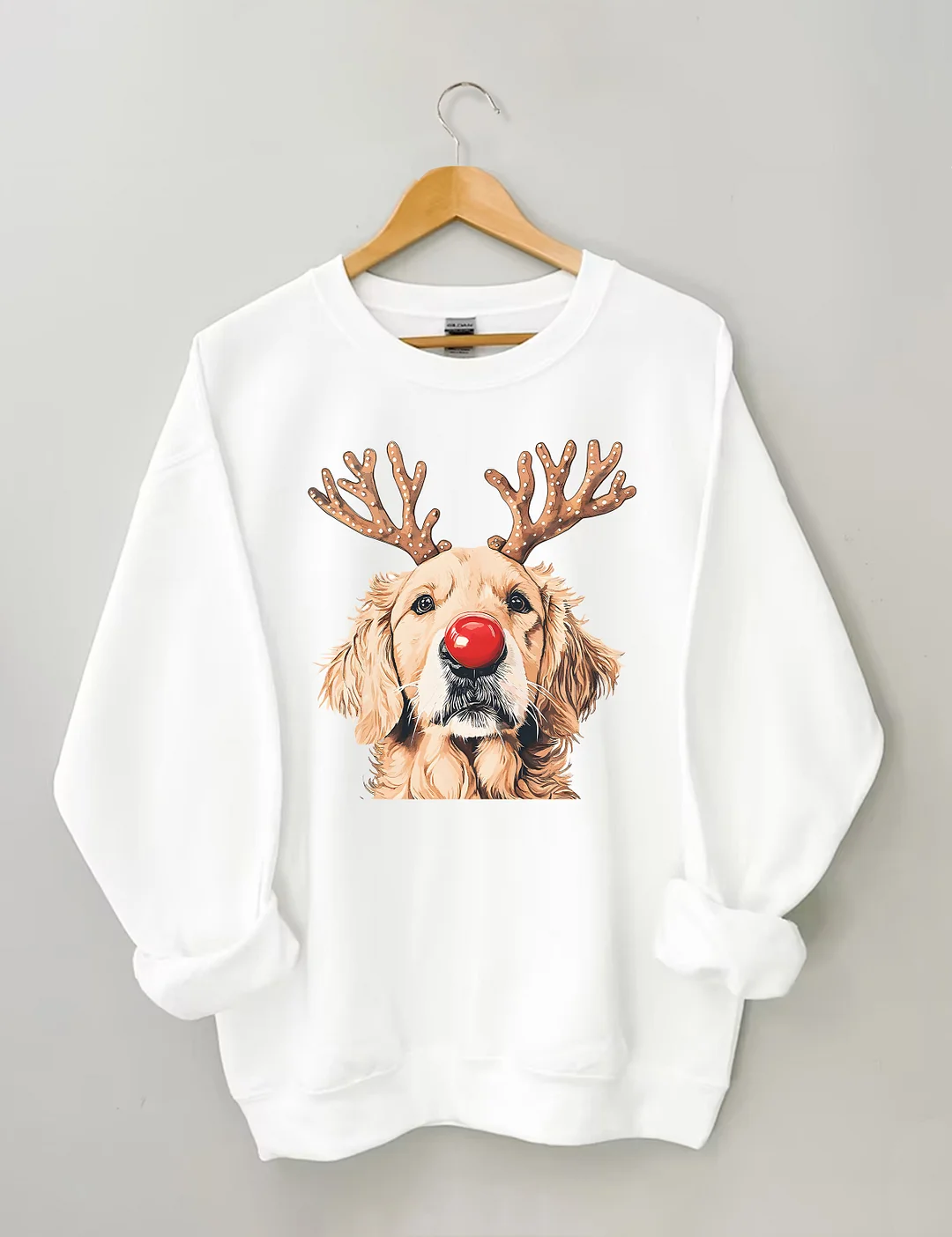 Golden Retriever Reindeer Christmas Sweatshirt