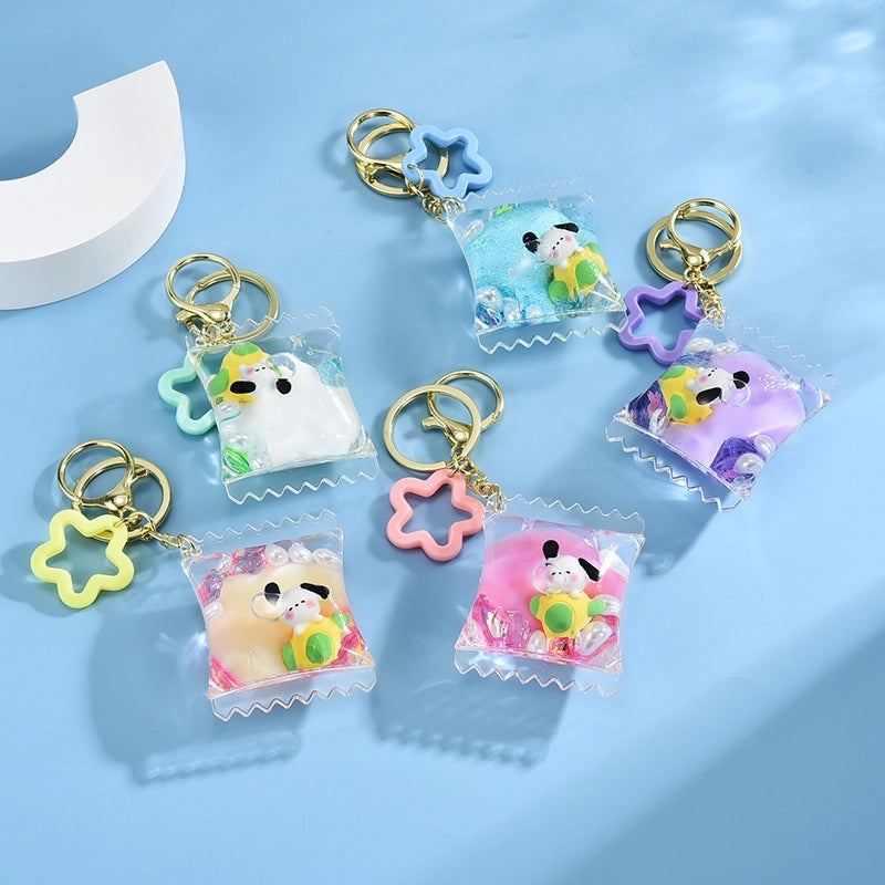 Cartoon Style Dog Arylic Unisex Keychain