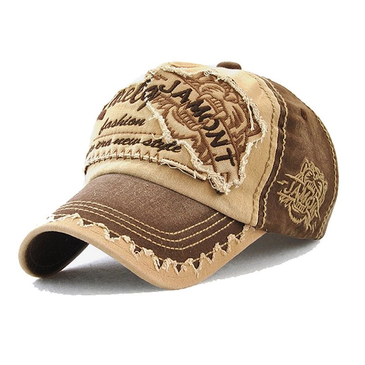 Men & Women Baseball Cap/Tiger embroidery Outdoor Fitted Hat