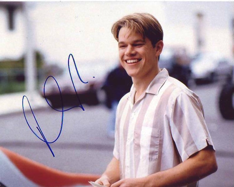 Matt damon signed autographed the talented mr. ripley Photo Poster painting