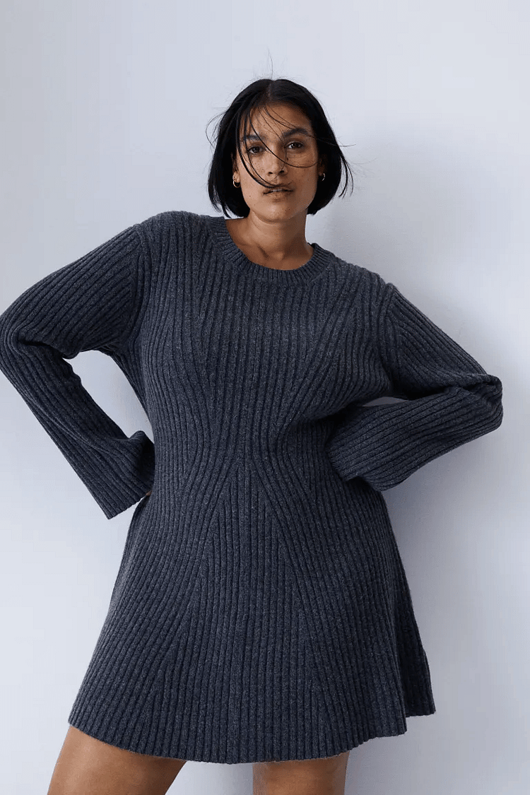 🔥Rib-knit Dress