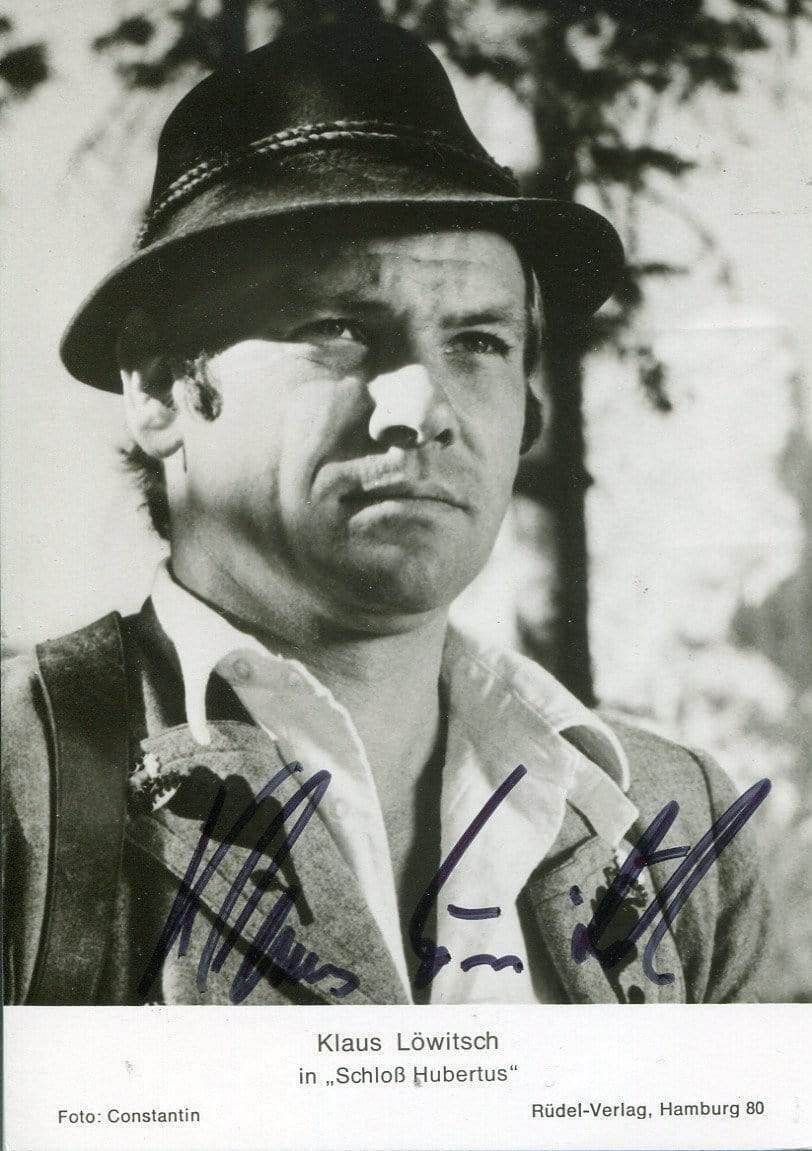 Klaus L?witsch (+) autograph, German ACTOR, signed Photo Poster paintinggraph