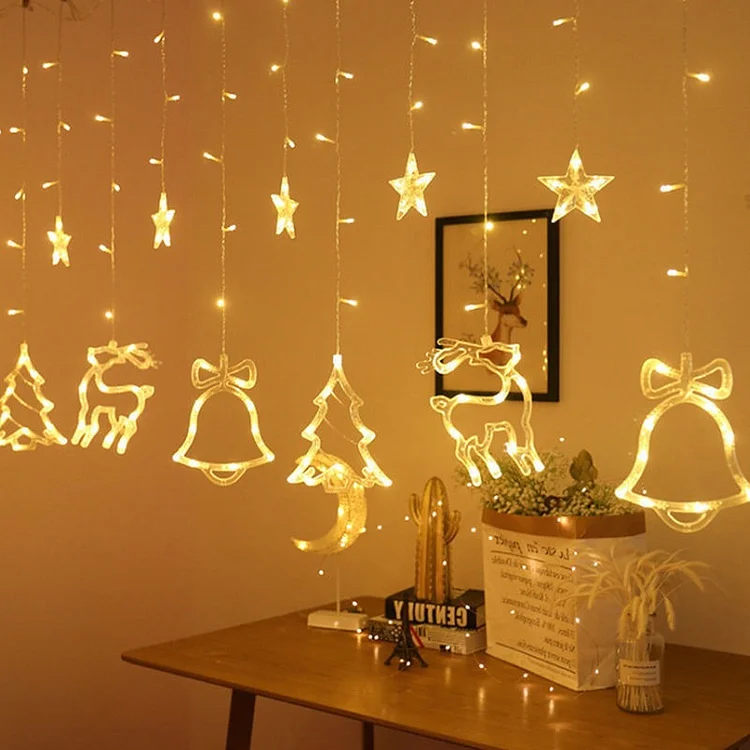 Christmas LED Curtain Lights(6PCS)
