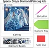 Diamond Painting-DIY Crystal Rhinestone Princess and White Horse