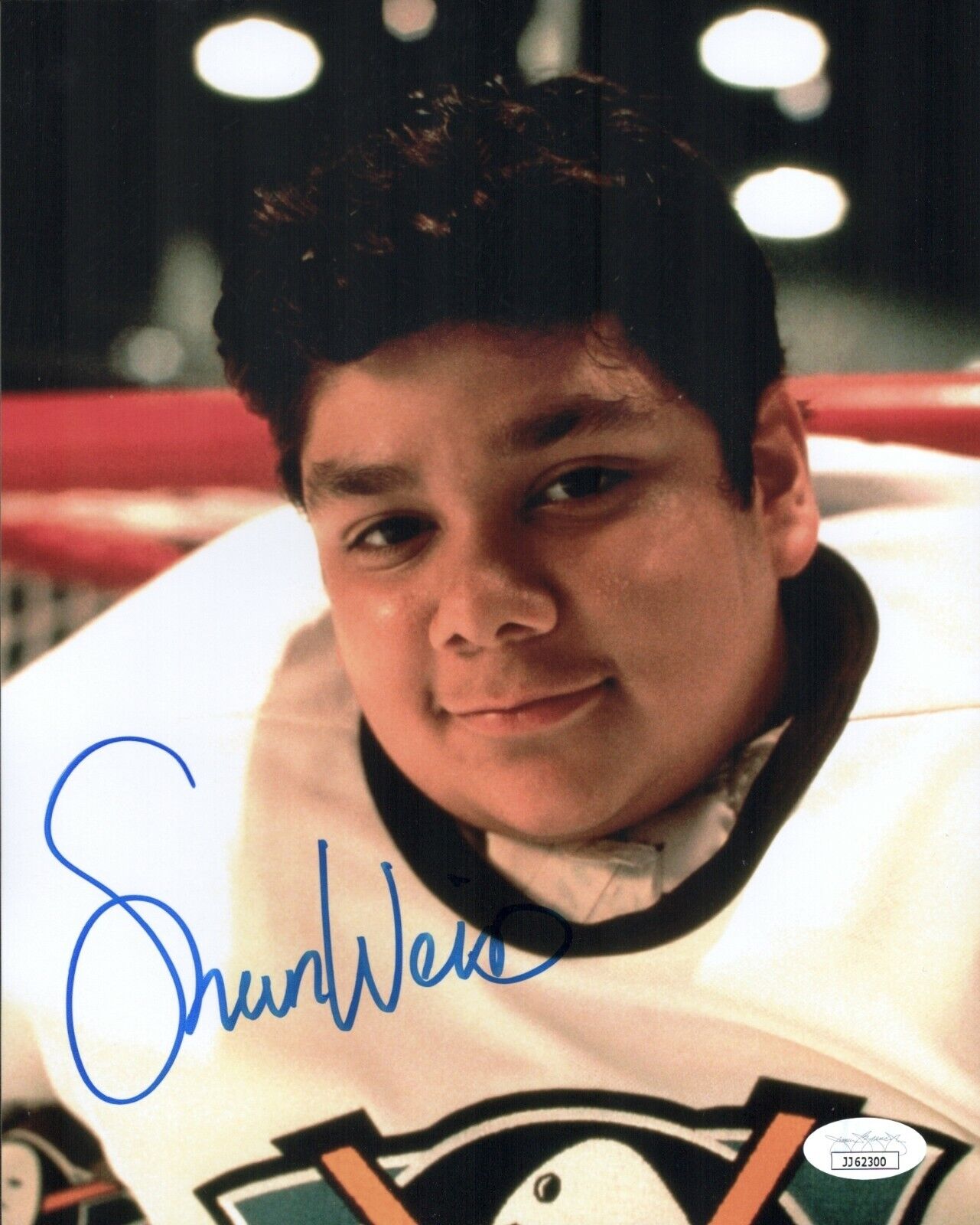 SHAUN WEISS Signed 8x10 Photo Poster painting Greg Goldberg The Mighty Ducks #33 COA JSA Cert