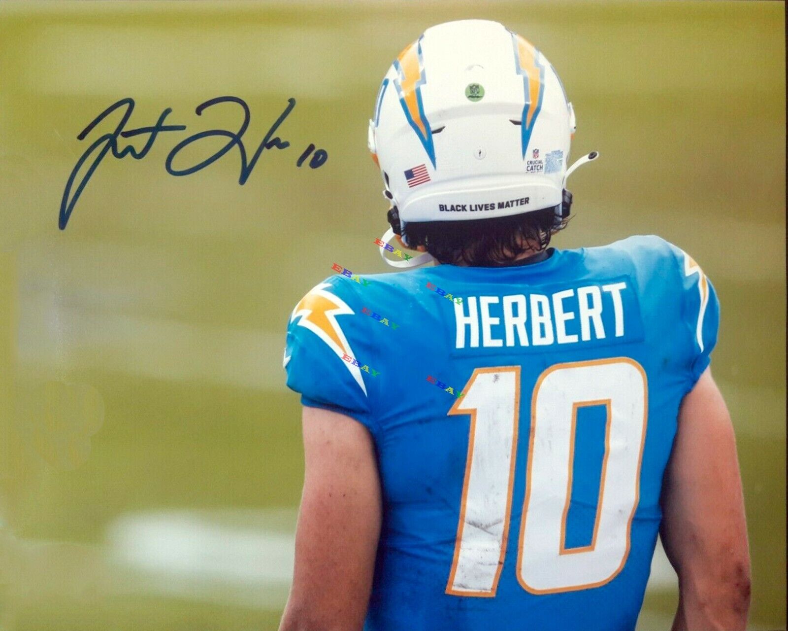 Justin Herbert Chargers Signed Autographed 8x10 Photo Poster painting Reprint