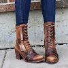 Women's Autumn And Winter Knight Boots Retro Rivet Plus Size Boots