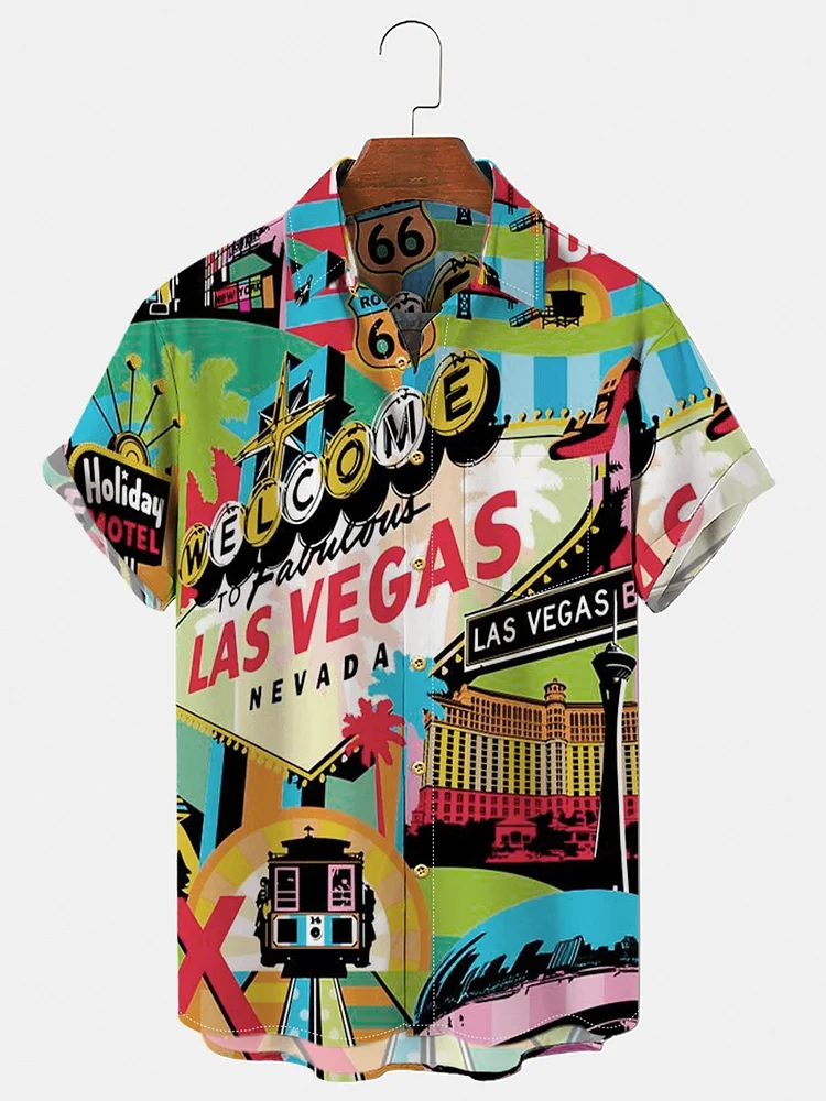 Men's Vintage Las Vegas Hawaiian Shirts