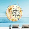 Diamond Painting Acrylic Single-Sided Drill Praying Angel Faith Sign Pendant for Home Decor