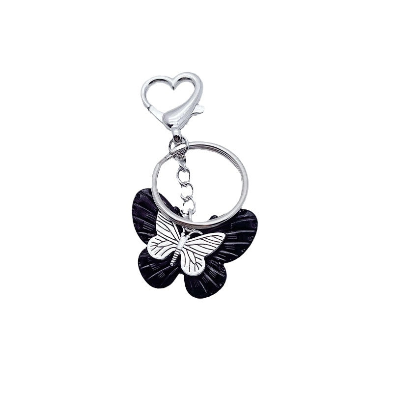 Cute Classic Style Butterfly Alloy Plating Bag Pendant Keychain