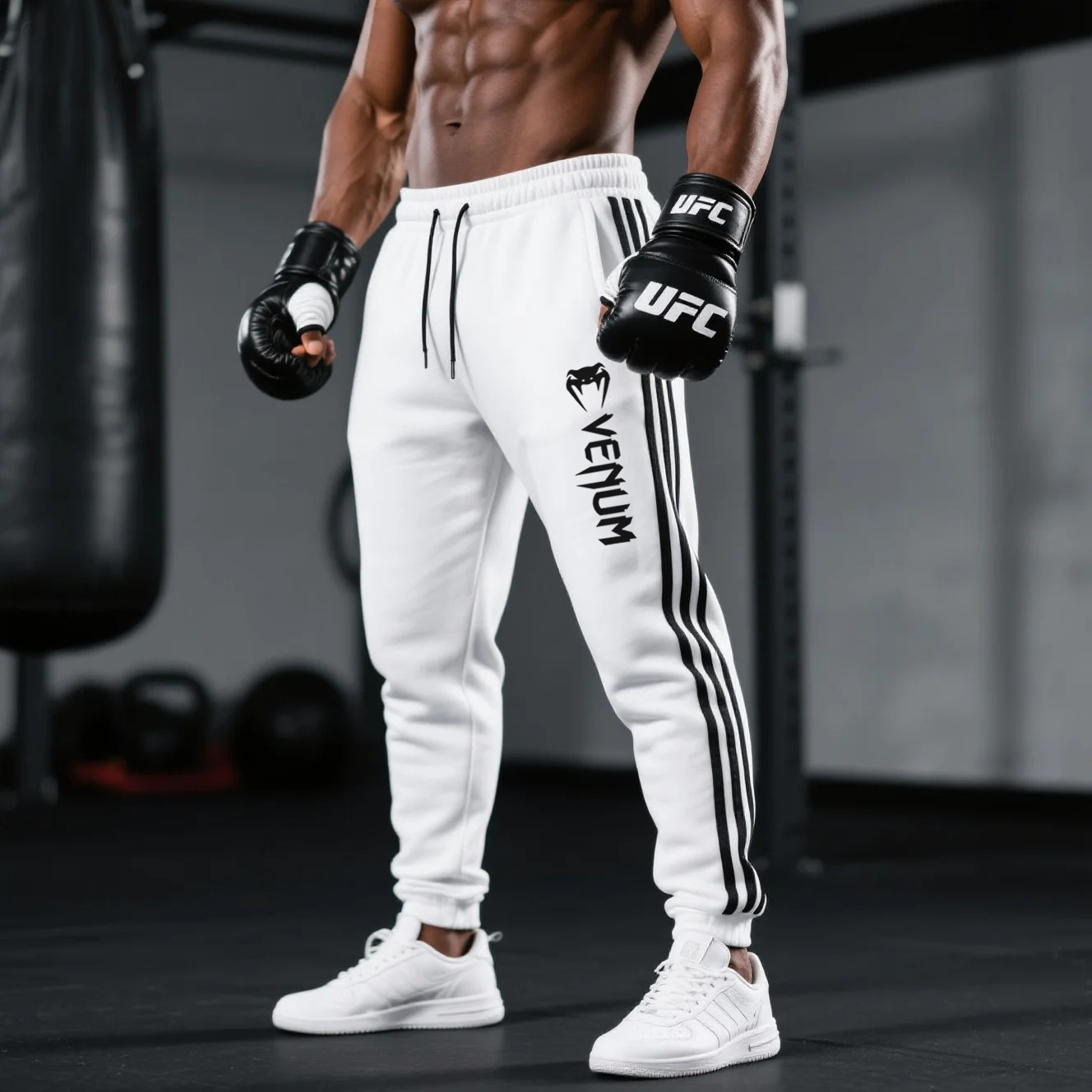 Laser Printing Large Size Loose And Comfortable Sweatpants Fitness Sports Extreme Fighting Pants / TECHWEAR CLUB / Techwear