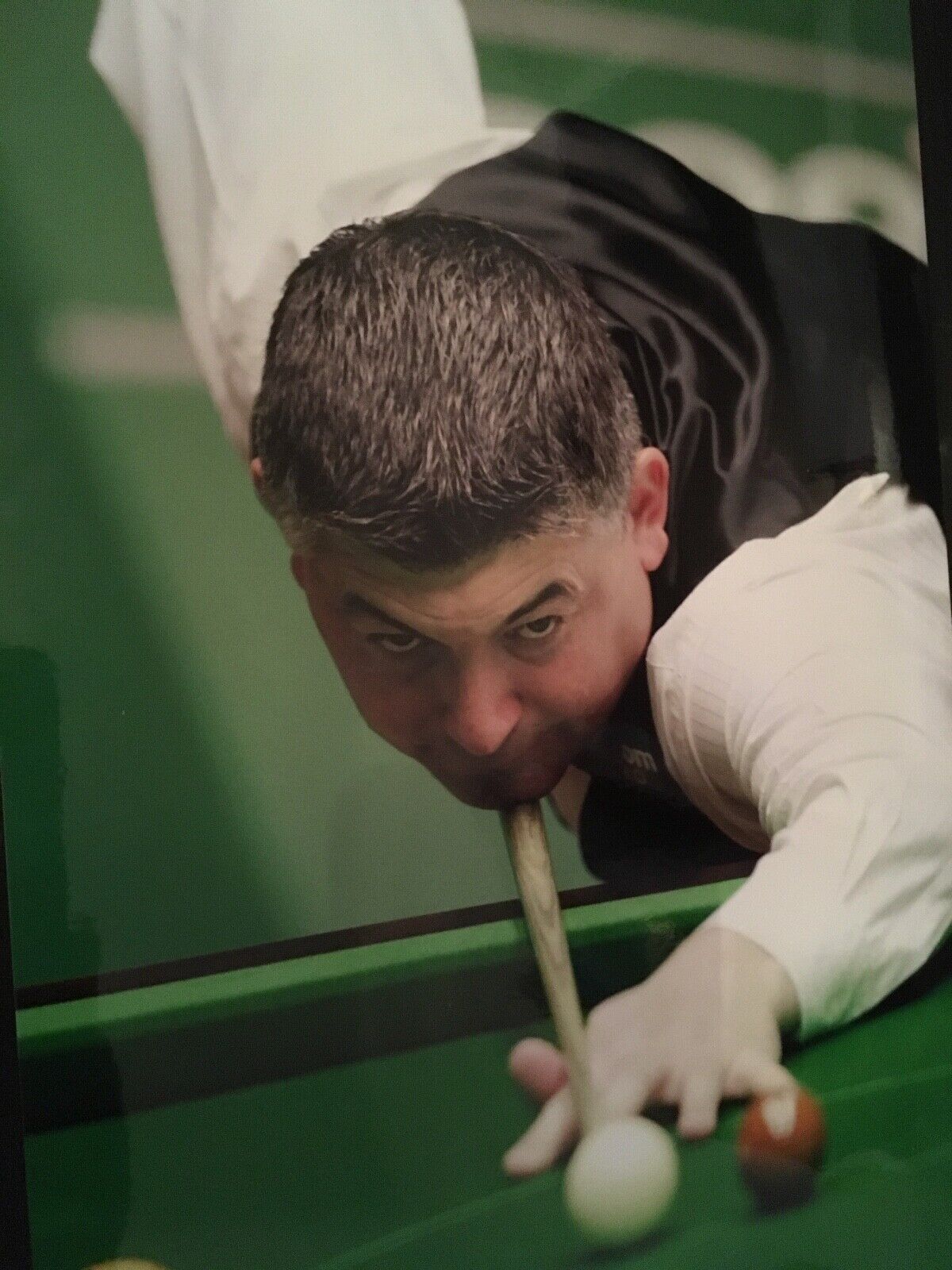 JOHN PARROTT - LEGENDARY SNOOKER PLAYER - BRILLIANT UNSIGNED Photo Poster paintingGRAPH