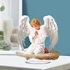 Kit d&rsquo;art en acrylique 2D plat en acrylique en losange Angel Elf bricolage d&eacute;coration int&eacute;rieure face simple