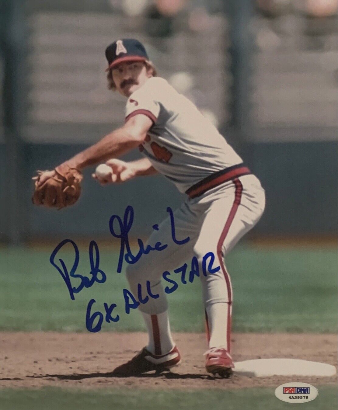 Bobby Grich Signed California Angels 8x10 Photo Poster painting PSA 4A39578