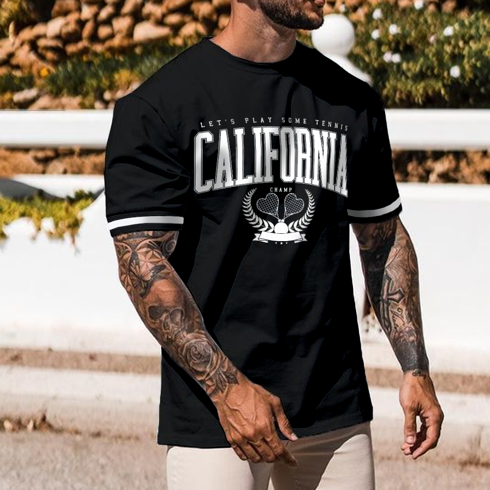 Men's California Casual Athletic Comfort T-Shirt