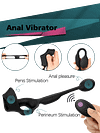 Silicone Cock Ring With An Anal Vibrator 7 Vibration Modes