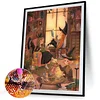 Hexe 5d DIY Quadrat Vollbohrer Diamond Painting Kit für Zuhause Wanddekoration 45x55cm