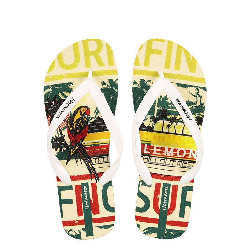 Dacomfy Men Beach Printed Slippers 