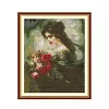 Smell Flower Beauty-14CT Stamped Cross Stitch 41*48cm/16.14*18.9in tapestrymarket
