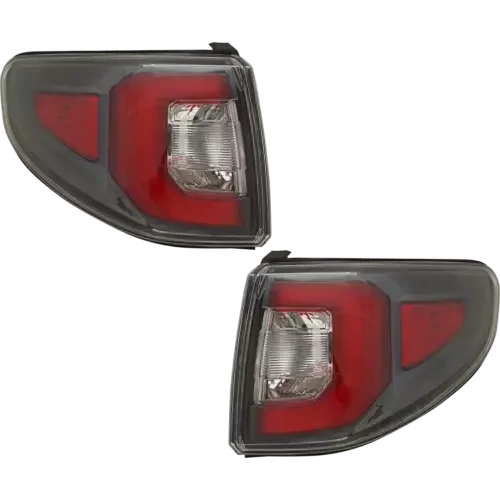 Dronehint Tail Lights Taillights Taillamps Brakelights Set of 2 Driver & Passenger Pair (For: GMC) Parts