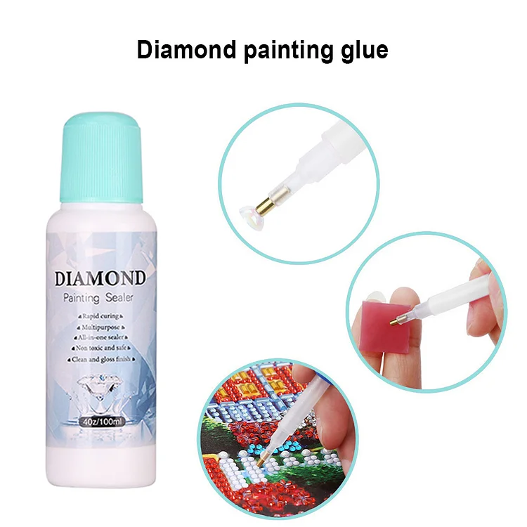 120ml/240ml Diamond Painting Sealer 5d Diamond Painting Art Glue Permanent  Hold & Shine Effect Sealer Diamond Painting Puzzles