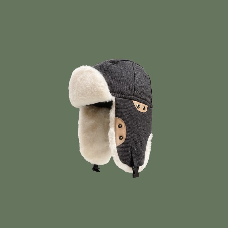 Lynn Thickened Winter Fur Hats - Black
