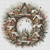 Wreath-14CT Counted Cross Stitch Kit(40x40cm)