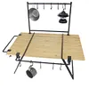Outdoor Table Hanging Rod Portable Camping Picnic BBQ Hiking Storage Rack
