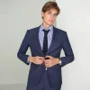 Men's High Quality Business Plaid Slim Fit Blazer