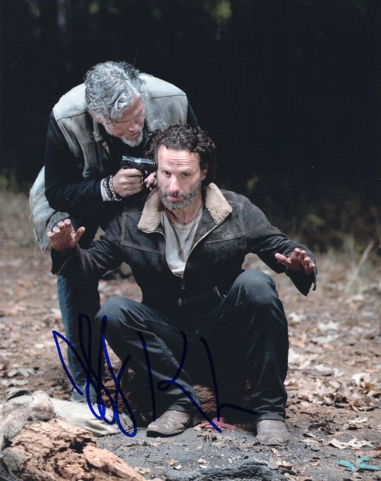 Jeff Kober The Walking Dead Signed 8x10 Photo Poster painting w/COA #1