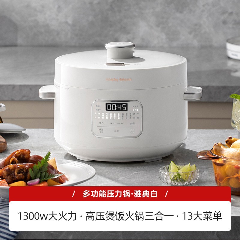 摩飞电压力锅 家用小型多功能高压锅全自动电饭煲压力锅火锅三合一-Digicat 猫电澳洲