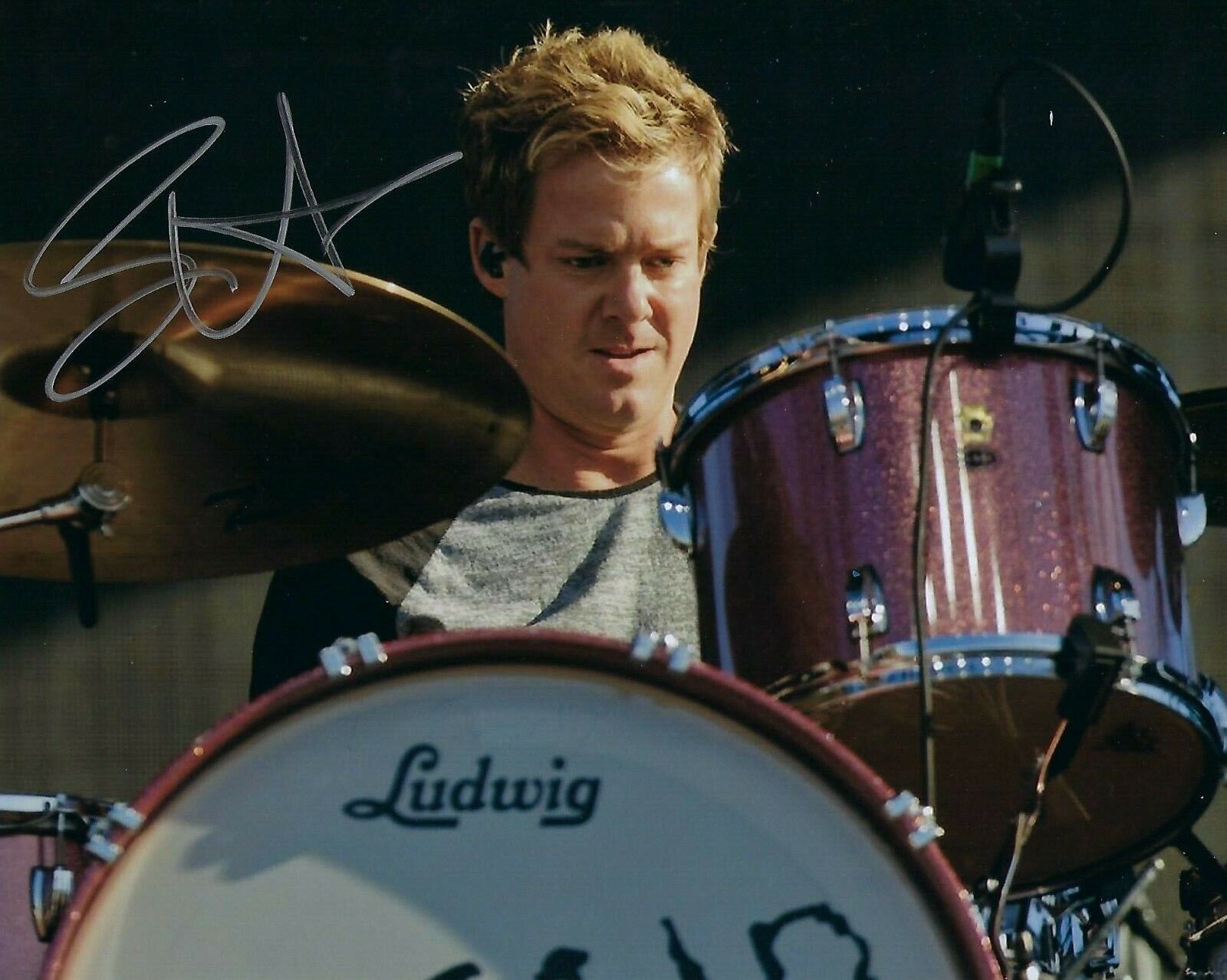 GFA Train Band Original Drummer * SCOTT UNDERWOOD * Signed 8x10 Photo Poster painting S6 COA