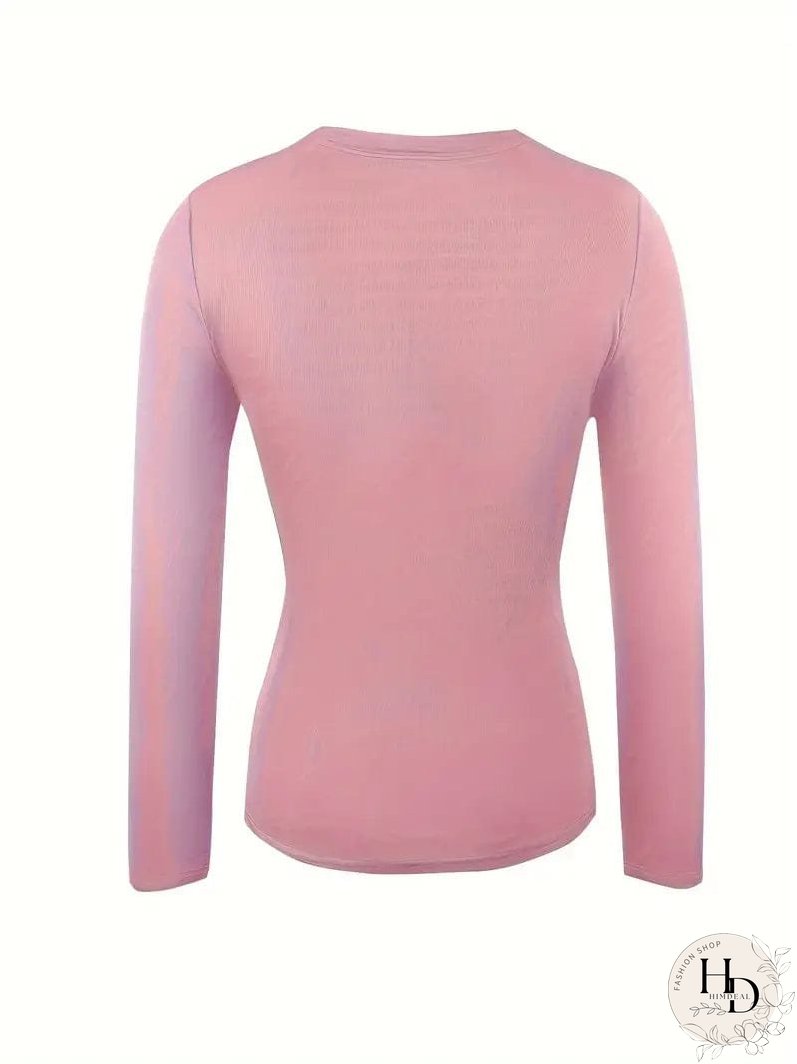 Trendy Ribbed Mock Neck Top