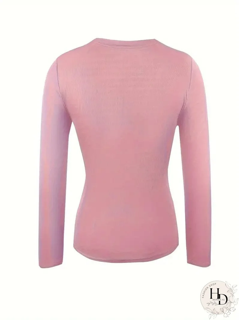 Trendy Ribbed Mock Neck Top