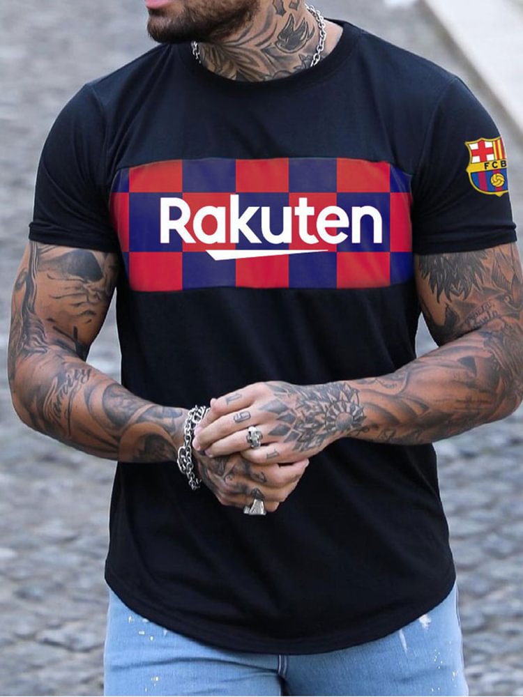 Men's FC Barcelona Rakuten Casual Sports T-shirt