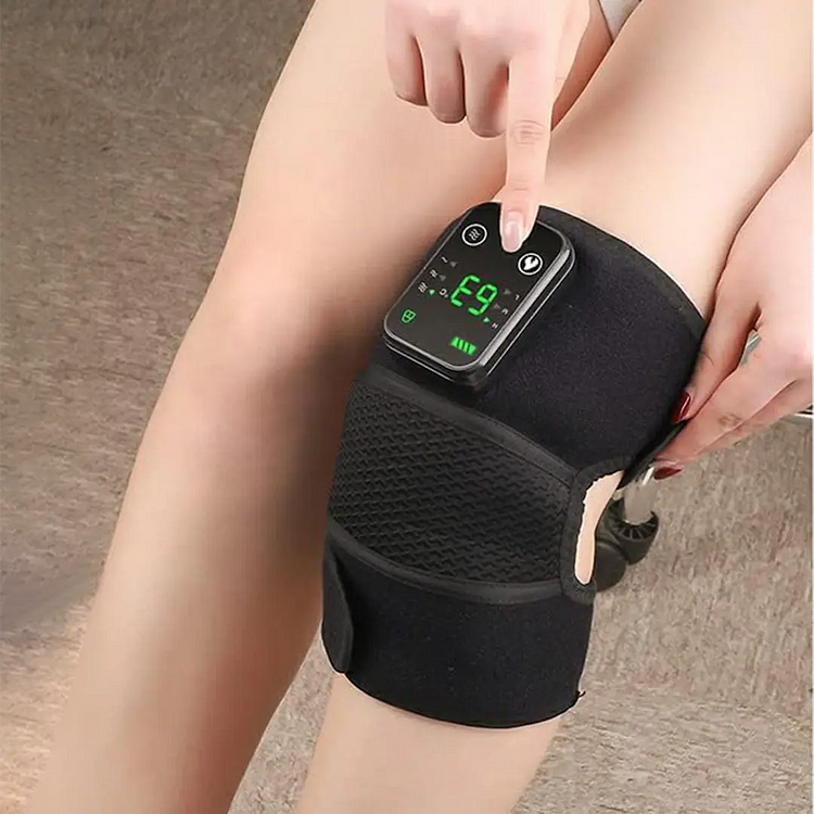 Knee Massager with Heat & Vibration, Heated Knee Brace for Knee Pain Relief
