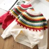 Kid Baby Girl New Year Retro Cashmere Sweater